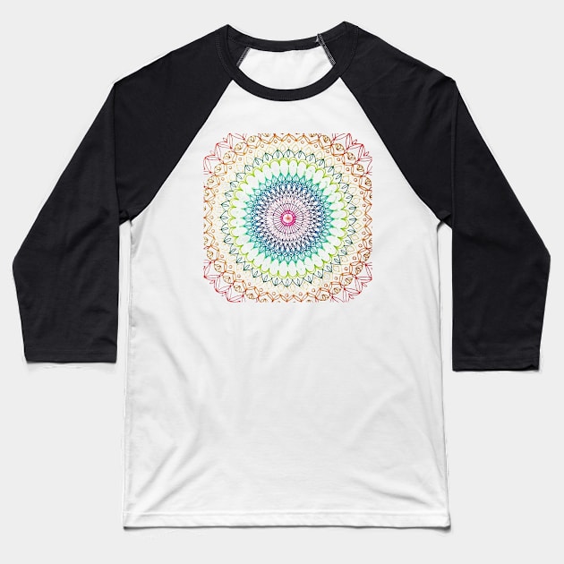 Colourful Baseball T-Shirt by Meher-Shiblee